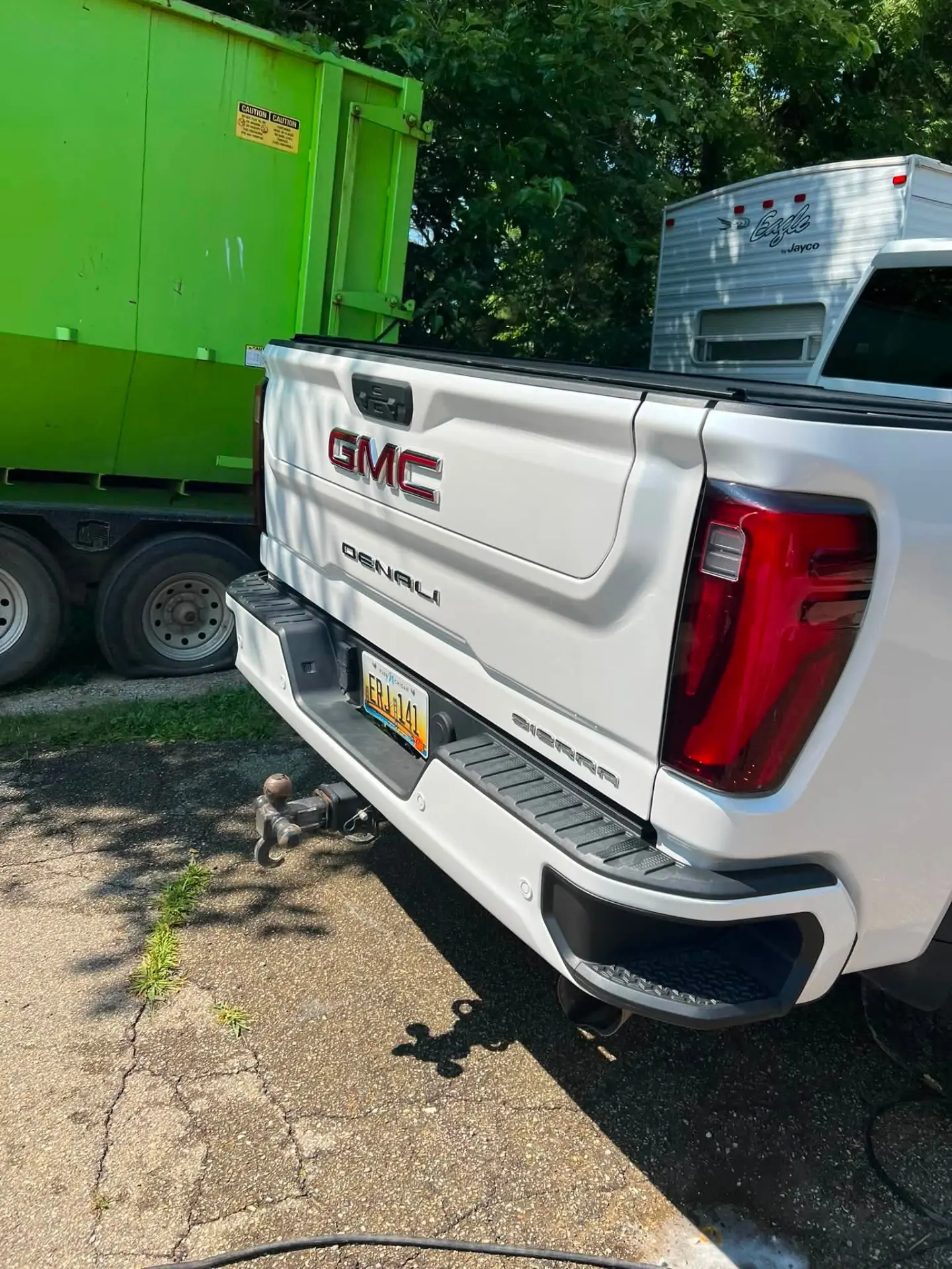 GMC Denali tailgate polished to a mirror finish